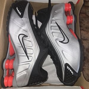 Nike Silver and Black Athletic Shoes